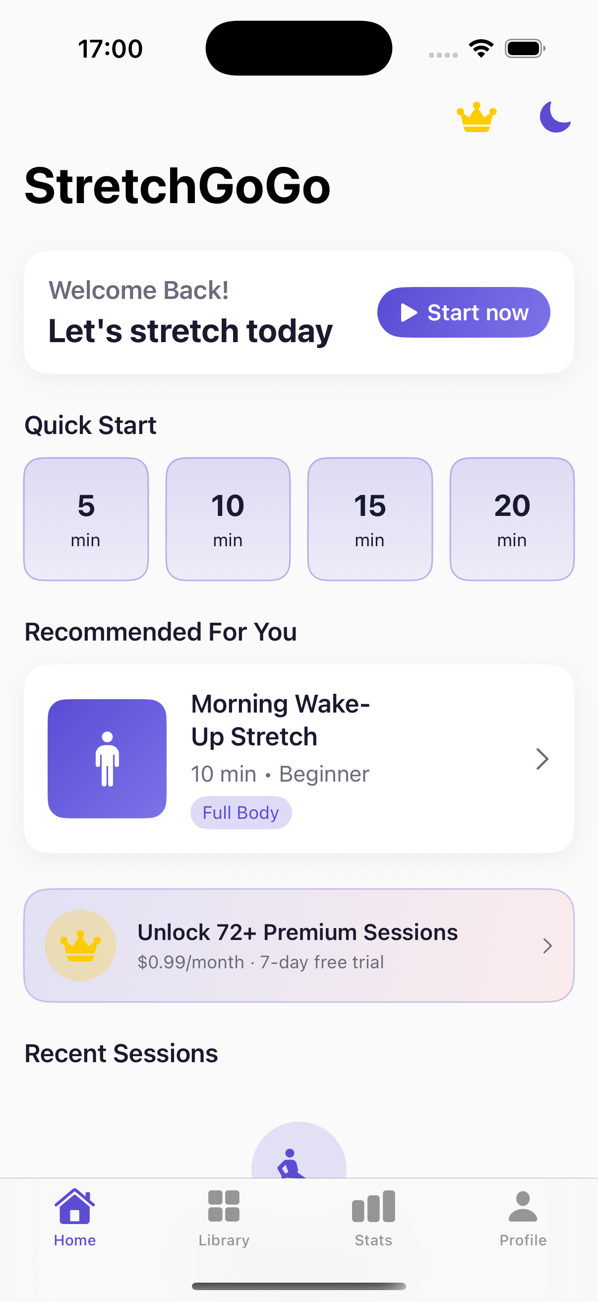 StretchGoGo - Guided Session Player